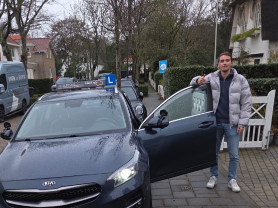 Weer of geen weer Menno is geslaagd!